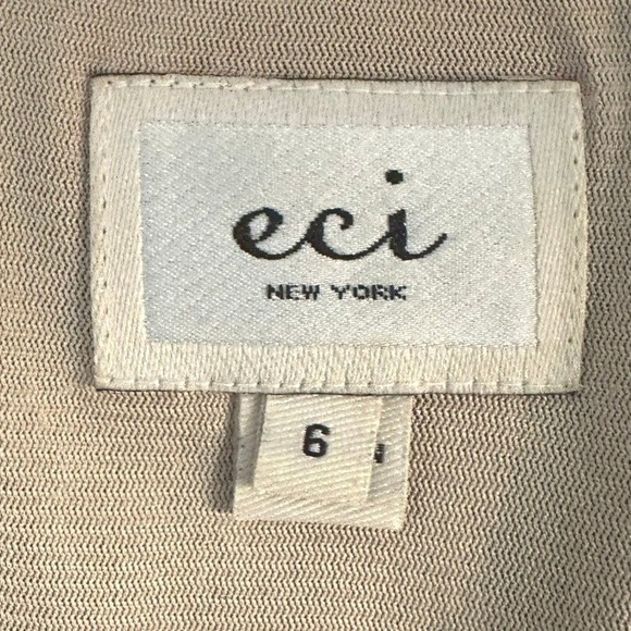 ECI Lace Blouse‎ Women 6 Black Empire Waist Short Sleeve Scoop Neck Whimsigoth - Picture 15 of 16